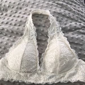 White lace bralette